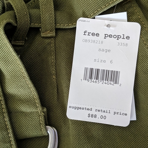 Free People Cindy high rise utility shorts - Picture 10 of 11